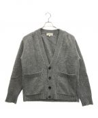 STUDIO NICHOLSONスタジオニコルソン）の古着「SEN-ENGLISH LAMBS WOOL 5GG CARDIGAN」｜グレー