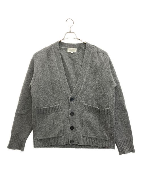 STUDIO NICHOLSON（スタジオニコルソン）STUDIO NICHOLSON (スタジオニコルソン) SEN-ENGLISH LAMBS WOOL 5GG CARDIGAN グレー サイズ:SIZE Mの古着・服飾アイテム