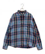 SUPREMEシュプリーム）の古着「Pullover Plaid Flannel Shirt」｜ブルー