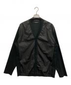 SOPHNET.ソフネット）の古着「LIMONTA NYLON FRONT PANELED CARDIGAN」｜ブラック