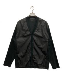 SOPHNET.（ソフネット）の古着「LIMONTA NYLON FRONT PANELED CARDIGAN」｜ブラック