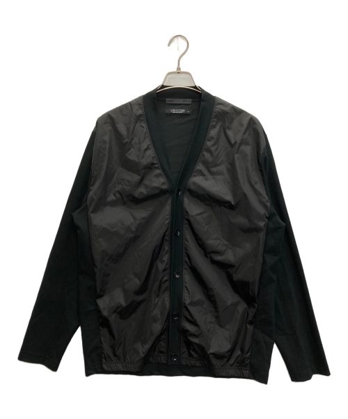 SOPHNET.（ソフネット）SOPHNET. (ソフネット) LIMONTA NYLON FRONT PANELED CARDIGAN ブラック サイズ:SIZE XLの古着・服飾アイテム