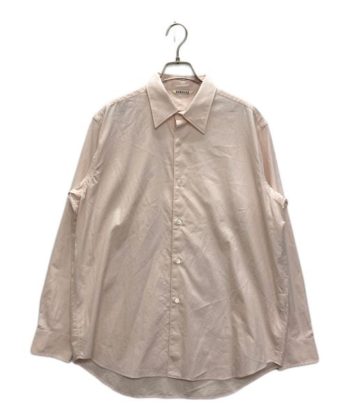 AURALEE（オーラリー）AURALEE (オーラリー) WASHED FINX TWILL SHIRTS ピンク サイズ:3の古着・服飾アイテム