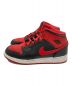 NIKE (ナイキ) AIR JORDAN 1 MID レッド×ブラック サイズ:US7Y：10000円