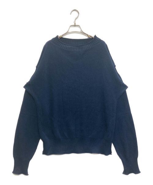 Maison Margiela（メゾンマルジェラ）Maison Margiela (メゾンマルジェラ) Sweater Cotton Panelled ネイビー サイズ:XLの古着・服飾アイテム