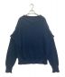 Maison Margiela（メゾンマルジェラ）の古着「Sweater Cotton Panelled」｜ネイビー