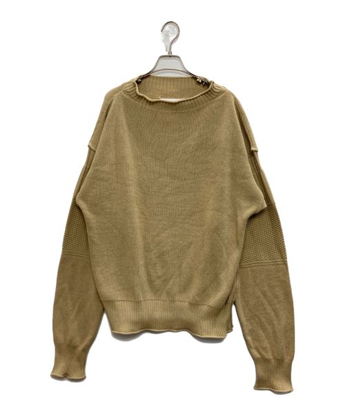 Maison Margiela（メゾンマルジェラ）Maison Margiela (メゾンマルジェラ) Sweater Cotton Panelled ベージュ サイズ:SIZE XXLの古着・服飾アイテム