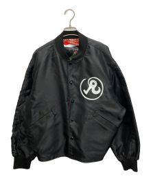 Richardson（リチャードソン）の古着「A11 Reversible Satin Starter Jacket」｜ブラック