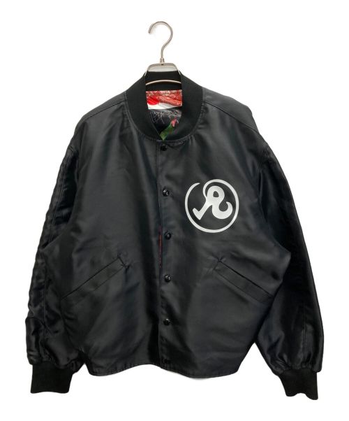 Richardson（リチャードソン）Richardson (リチャードソン) A11 Reversible Satin Starter Jacket ブラック サイズ:SIZE Lの古着・服飾アイテム