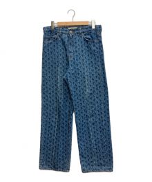 TOGA VIRILIS（トーガ ビリリース）の古着「DENIM PRINT WIDE PANT」｜インディゴ