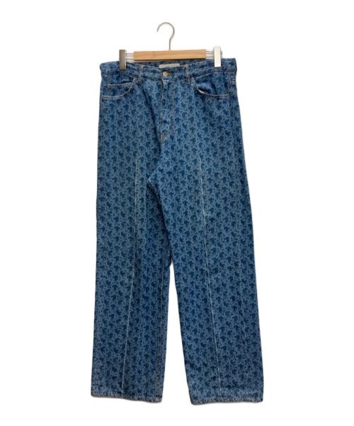 TOGA VIRILIS（トーガ ビリリース）TOGA VIRILIS (トーガ ビリリース) DENIM PRINT WIDE PANT インディゴ サイズ:SIZE 48の古着・服飾アイテム