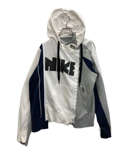 NIKE（ナイキ）NIKE (ナイキ) sacai (サカイ) Double Zip Hoodie グレー サイズ:SIZE Sの古着・服飾アイテム