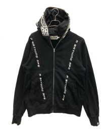 A BATHING APE（アベイシングエイプ）の古着「MOTOR SPORT FULL ZIP HOODIE」｜ブラック