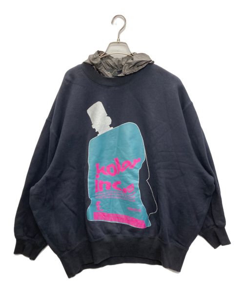 KOLOR（カラー）KOLOR (カラー) 裏起毛レイヤードSWEAT ネイビー サイズ:SIZE 1の古着・服飾アイテム