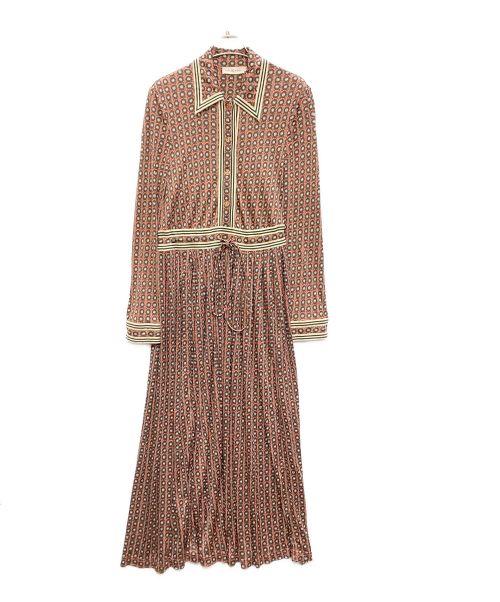 TORY BURCH（トリーバーチ）TORY BURCH (トリーバーチ) Knit Shirtdress ブラウン サイズ:SIZE Sの古着・服飾アイテム