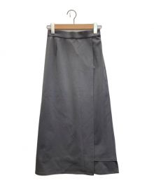 Graphpaper（グラフペーパー）の古着「Compact Ponte Wrap Skirt」｜グレー