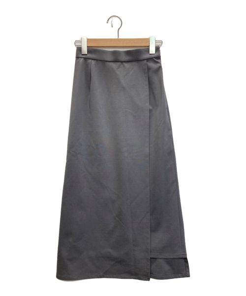 Graphpaper（グラフペーパー）Graphpaper (グラフペーパー) Compact Ponte Wrap Skirt グレー サイズ:SIZE 00の古着・服飾アイテム