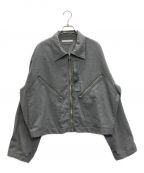 Product Twelveプロダクトトゥエルブ）の古着「WOOL POLYESTER FLIGHT JACKET」｜グレー