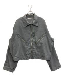 Product Twelve（プロダクトトゥエルブ）の古着「WOOL POLYESTER FLIGHT JACKET」｜グレー