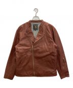 DRESS HIPPYドレスヒッピー）の古着「DH-RIDERS LEATHER JACKET」｜ブラウン