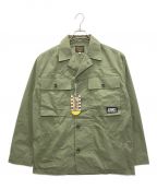 AT-DIRTYアットダーティ）の古着「MIL DOOR JACKET」｜グリーン