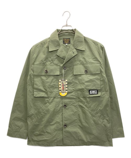 AT-DIRTY（アットダーティ）AT-DIRTY (アットダーティ) MIL DOOR JACKET グリーン サイズ:SIZE M 未使用品の古着・服飾アイテム