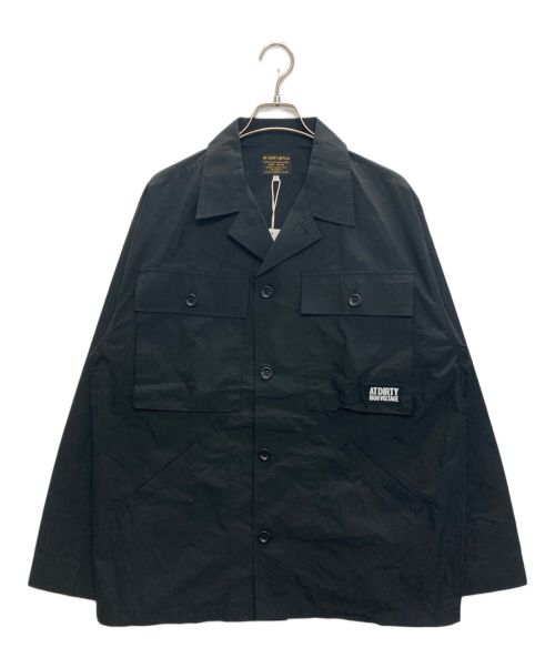 AT-DIRTY（アットダーティ）AT-DIRTY (アットダーティ) MIL DOOR JACKET ブラック サイズ:XLの古着・服飾アイテム