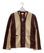 DRESS HIPPYドレスヒッピー）の古着「DH MOHAIR CARDIGAN」｜ブラウン×ベージュ