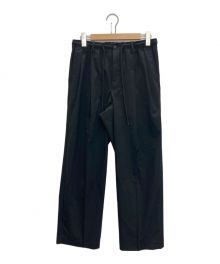 MARKAWARE（マーカウェア）の古着「DOUBLE PLEATED EASY TROUSERS」｜ブラック