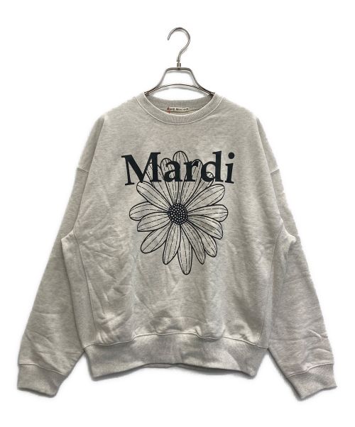 Mardi Mercredi（マルディメクルディ）Mardi Mercredi (マルディメクルディ) SWEATSHIRT THE FLOWER MARDI グレー サイズ:ONEの古着・服飾アイテム