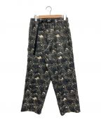 LOCOMOSQUITO×Gakkinロコモスキート×ガッキン）の古着「LOTUS BELTED TROUSERS」｜ブラック