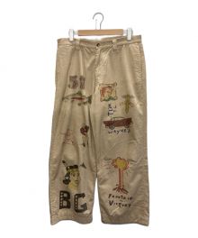 WESTOVERALLS×Are You Different（ウエストオーバーオールズ×アーユーディファレント）の古着「AYD MEMORIAL TROUSERS」｜ベージュ