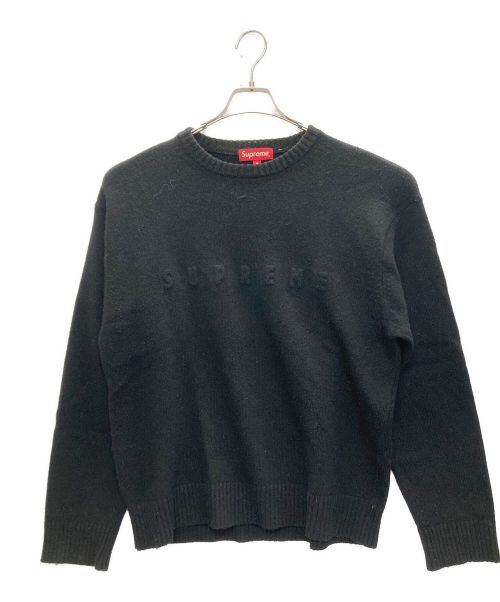 SUPREME（シュプリーム）Supreme (シュプリーム) EMBOSSED SWEATER ブラック サイズ:SIZE Mの古着・服飾アイテム