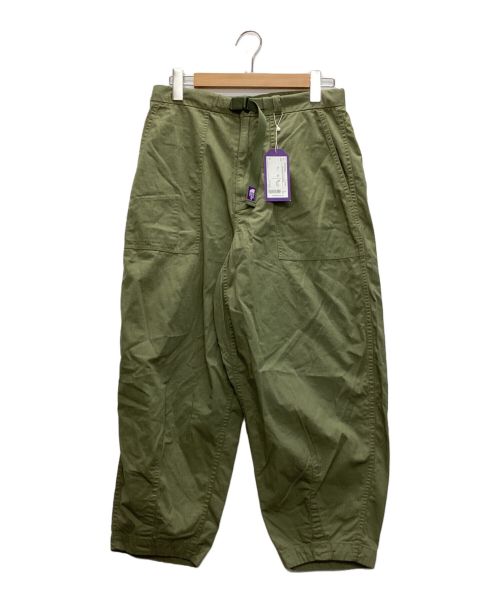 THE NORTHFACE PURPLELABEL（ザ・ノースフェイス パープルレーベル）THE NORTHFACE PURPLELABEL (ザ・ノースフェイス パープルレーベル) Ripstop Wide Cropped Pants カーキ サイズ:SIZE 30の古着・服飾アイテム