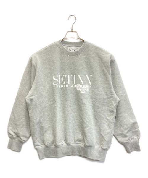 SETINN（セットイン）SETINN (セットイン) Academy Crew Sweat グレー サイズ:SIZE Lの古着・服飾アイテム