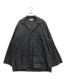 BALENCIAGA（バレンシアガ）の古着「オーバーサイズパジャマ長袖シャツ」｜グリーン