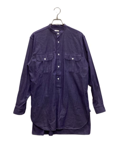 COMOLI（コモリ）COMOLI (コモリ) プルオーバーカーゴシャツ パープル サイズ:SIZE 1の古着・服飾アイテム