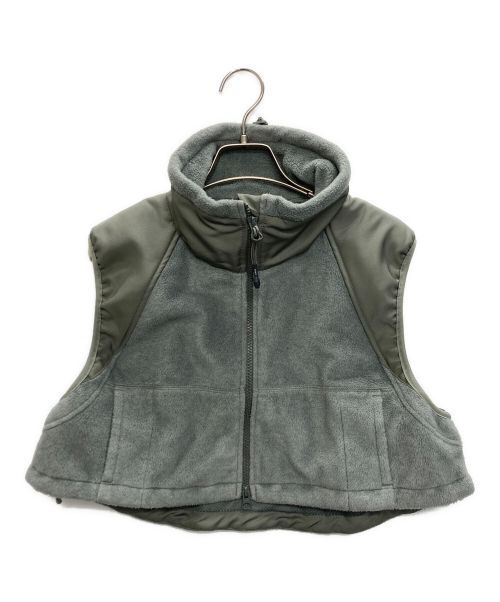 HYKE（ハイク）HYKE (ハイク) FLEECE CROPPED VEST グリーン サイズ:SIZE OSFAの古着・服飾アイテム