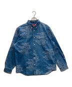 SUPREMEシュプリーム）の古着「Trademark Jacquard Denim Shirt」｜インディゴ