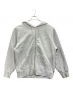 SUPREMEシュプリーム）の古着「globe zip up hooded sweatshirt」｜グレー