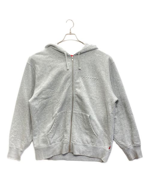 SUPREME（シュプリーム）SUPREME (シュプリーム) globe zip up hooded sweatshirt グレー サイズ:SIZE Lの古着・服飾アイテム