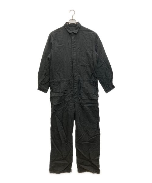 confect（コンフェクト）confect (コンフェクト) リネンキャンバス ジャンプスーツ ブラック サイズ:SIZE Freeの古着・服飾アイテム