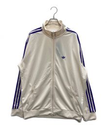 adidas×FREAK'S STORE（アディダス×フリークスストア）の古着「別注BECKENBAUER TRACK TOP」｜アイボリー×パープル