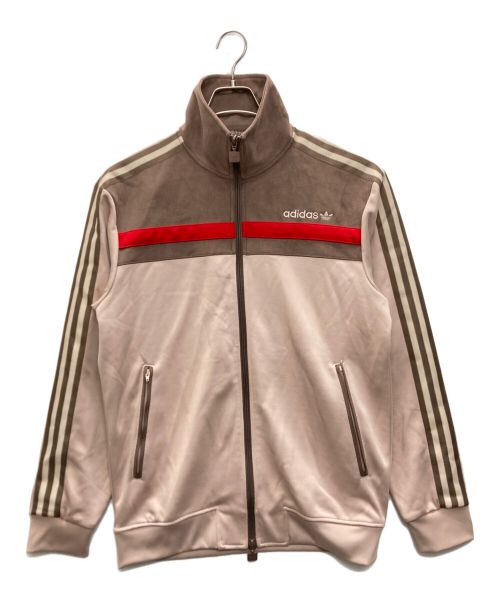 adidas（アディダス）adidas (アディダス) FREAK'S STORE (フリークスストア) プレミアムトラックトップトラックジャケット ブラウン サイズ:Lの古着・服飾アイテム