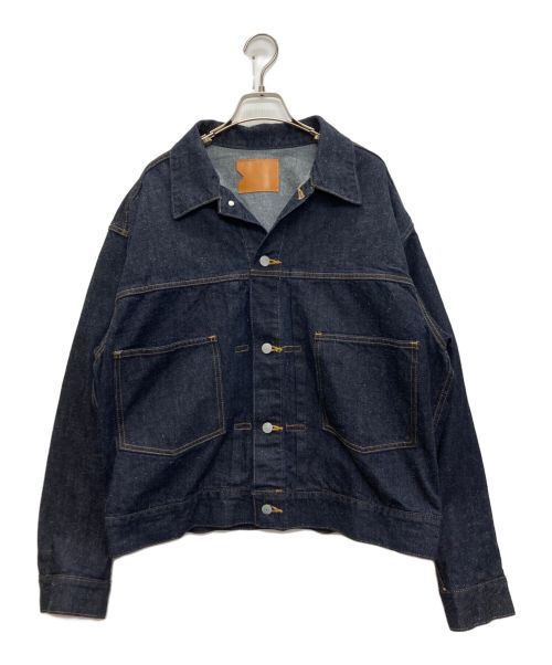 MARKAWARE（マーカウェア）MARKAWARE (マーカウェア) KIMONO SHORT DENIM JACKET インディゴ サイズ:SIZE 2の古着・服飾アイテム