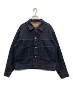 MARKAWAREマーカウェア）の古着「KIMONO SHORT DENIM JACKET」｜インディゴ