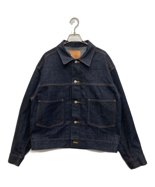 MARKAWARE（マーカウェア）MARKAWARE (マーカウェア) KIMONO SHORT DENIM JACKET インディゴ サイズ:SIZE 1の古着・服飾アイテム