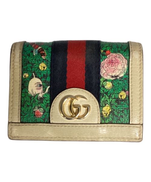 GUCCI（グッチ）GUCCI (グッチ) 2つ折り財布 ベージュの古着・服飾アイテム