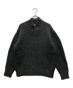 AURALEEオーラリー）の古着「SUPER FINE WOOL AIRY KNIT V-NECK P/O」｜グレー