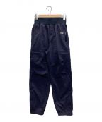 TWトゥ）の古着「Rib Nylon Pants」｜ネイビー